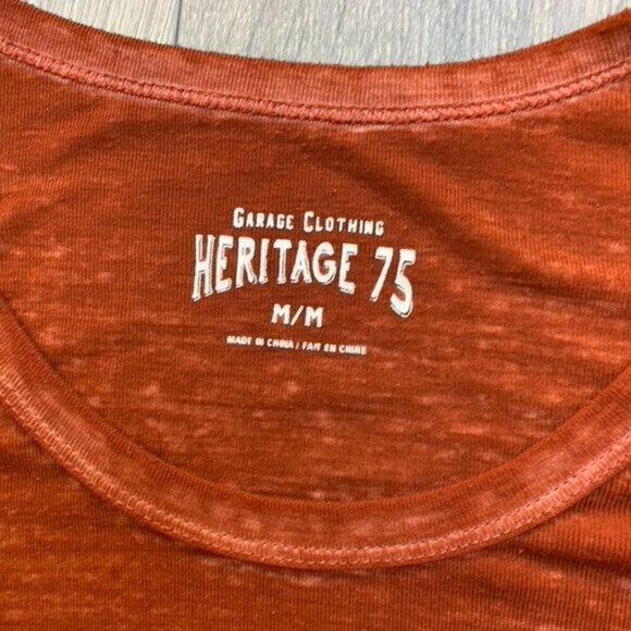 Garage Clothing Tee T-shirt Burnout Heathered marled Short sleeve crewneck - Picture 11 of 13